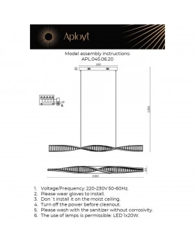 Светильник подвеснойAploytAPL.045.06.20-foto16