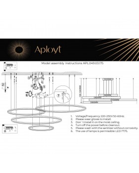 Люстра подвеснаяAploytAPL.049.03.175-foto16