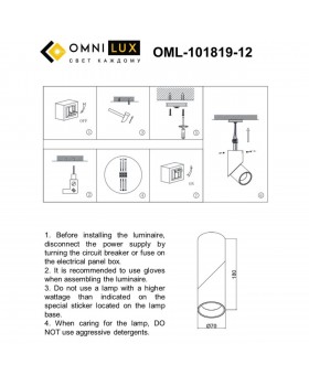 Светильник встраиваемый-накладнойOmniluxOML-101819-12-foto3