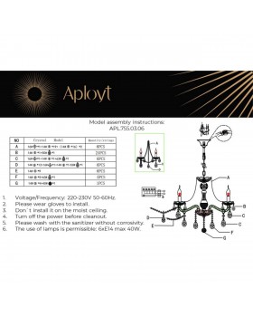 Люстра подвеснаяAploytAPL.755.03.06-foto18