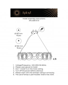 Люстра подвеснаяAploytAPL.828.13.10-foto16