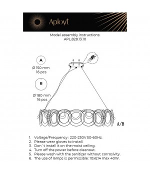 Люстра подвеснаяAploytAPL.828.13.10-foto16