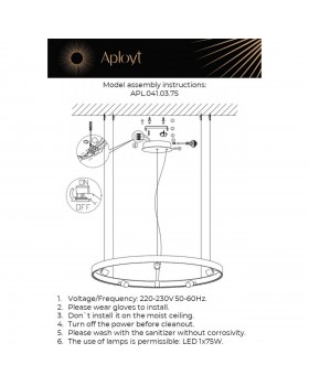 Люстра подвеснаяAploytAPL.041.03.75-foto16