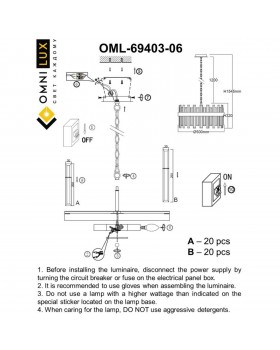 Люстра подвеснаяOmniluxOML-69403-06-foto9
