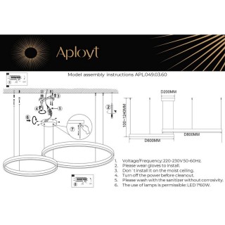 Люстра подвеснаяAploytAPL.049.03.60-foto15