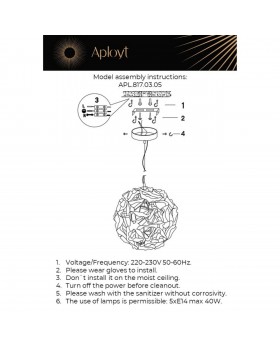 Люстра подвеснаяAploytAPL.817.03.05-foto8