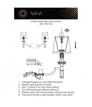 Светильник настенный (Бра)AploytAPL.716.11.02-foto11
