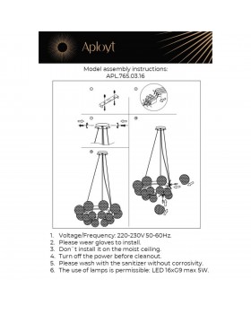 Люстра подвеснаяAploytAPL.765.03.16-foto18