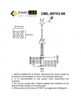 Люстра подвеснаяOmniluxOML-99703-06-foto11