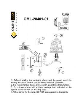 Светильник настенный (Бра)OmniluxOML-28401-01-foto5