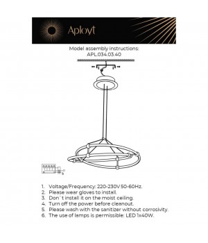 Люстра подвеснаяAploytAPL.034.03.40-foto16