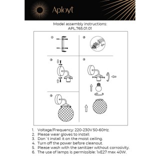 Светильник настенный (Бра)AploytAPL.765.01.01-foto16