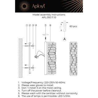 Светильник настенный (Бра)AploytAPL.050.11.10-foto14