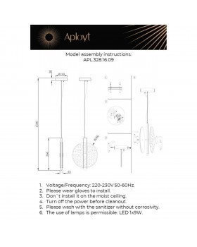 Светильник подвесной Aployt APL.328.16.09-foto2