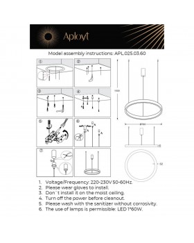 Люстра подвеснаяAploytAPL.025.03.60-foto15