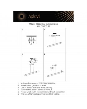 Люстра подвесная Aployt APL.786.13.38-foto2