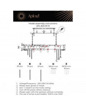Люстра подвеснаяAploytAPL.823.03.10-foto18