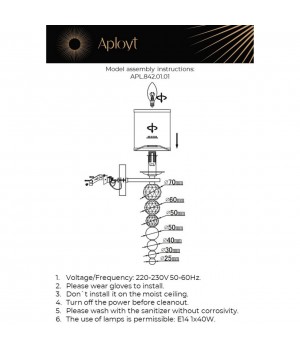 Светильник настенный (Бра)AploytAPL.842.01.01-foto16