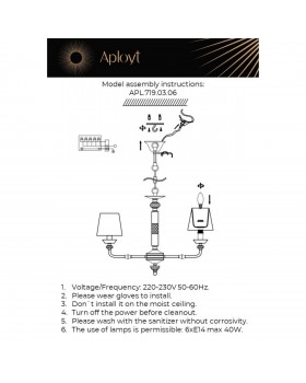 Люстра подвеснаяAploytAPL.719.03.06-foto18