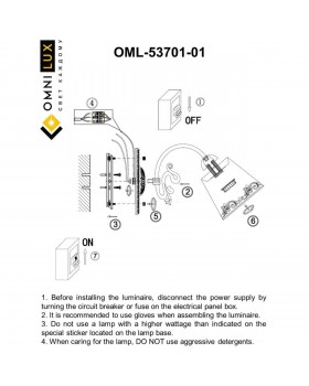 Светильник настенный (Бра)OmniluxOML-53701-01-foto3
