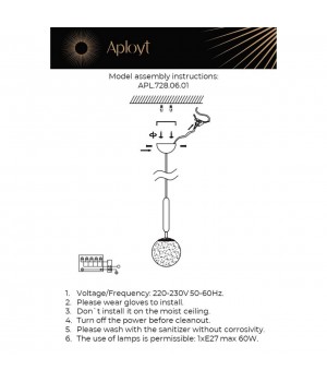 Светильник подвеснойAploytAPL.728.06.01-foto15