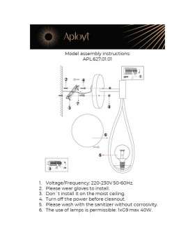 Светильник настенный (Бра)AploytAPL.627.01.01-foto3