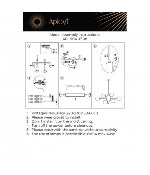Люстра потолочнаяAploytAPL.904.07.08-foto21
