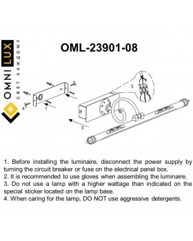 Светильник настенный (Бра)OmniluxOML-23901-08-foto6