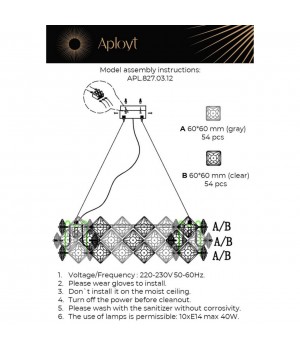 Люстра подвеснаяAploytAPL.827.03.12-foto16