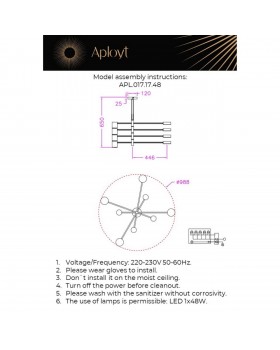 Люстра потолочнаяAploytAPL.017.17.48-foto19