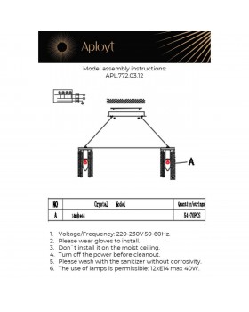 Люстра подвесная Aployt APL.772.03.12-foto2