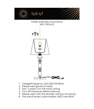 Настольная лампаAploytAPL.719.04.01-foto15