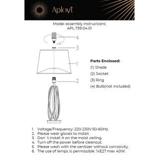 Настольная лампаAploytAPL.739.04.01-foto17