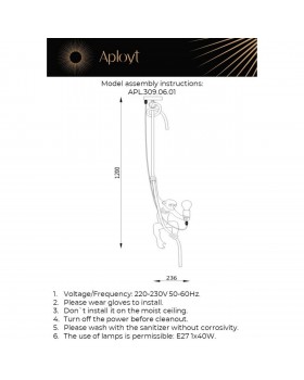 Светильник подвеснойAploytAPL.309.06.01-foto15