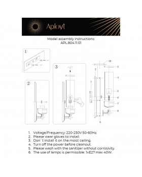Светильник настенный (Бра)AploytAPL.804.11.01-foto19