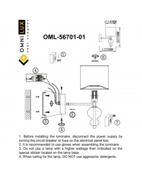 Светильник настенный (Бра)OmniluxOML-56701-01-foto8