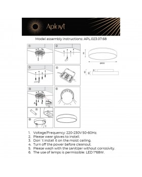 Светильник настенно-потолочныйAploytAPL.023.07.68-foto10
