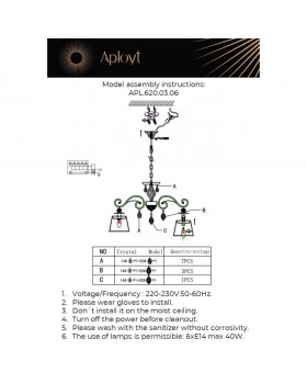 Люстра подвеснаяAploytAPL.620.03.06-foto21