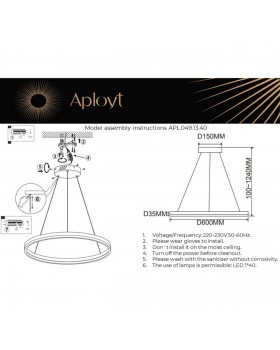 Люстра подвеснаяAploytAPL.049.13.40-foto16