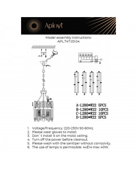 Люстра подвеснаяAploytAPL.747.03.04-foto3