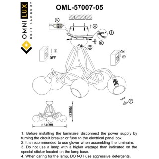 Люстра потолочнаяOmniluxOML-57007-05-foto10