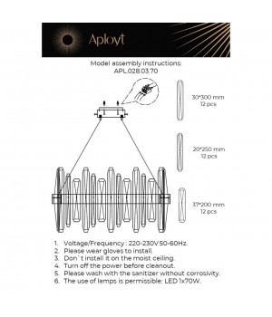 Люстра подвеснаяAploytAPL.028.03.70-foto20