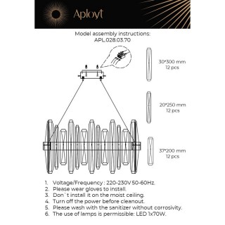 Люстра подвеснаяAploytAPL.028.03.70-foto20
