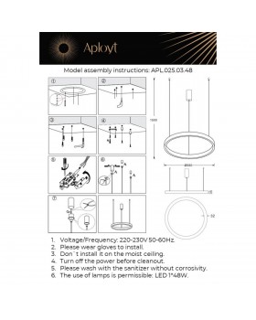 Люстра подвеснаяAploytAPL.025.03.48-foto15