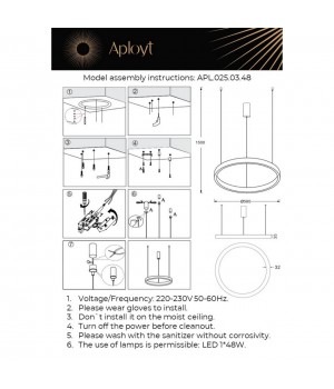 Люстра подвеснаяAploytAPL.025.03.48-foto15