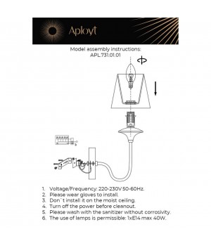 Светильник настенный (Бра)AploytAPL.731.01.01-foto19