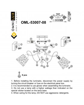 Люстра потолочнаяOmniluxOML-53007-08-foto2