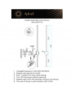 Светильник настенный (Бра)AploytAPL.0123.11.12-foto9