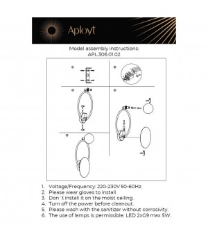 Светильник настенный (Бра)AploytAPL.306.01.02-foto12