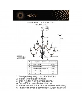 Люстра подвеснаяAploytAPL.811.03.42-foto24